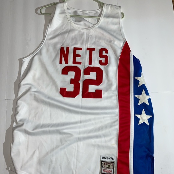 1975-1976 Mitchell & Ness Julius Erving #32 Nets Jersey OG - Picture 1 of 5